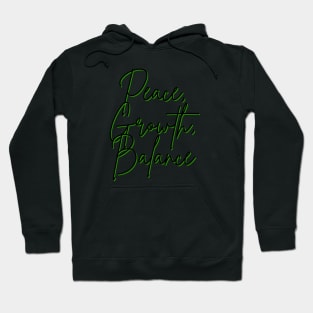 HEMP MEMES - Peace, Growth, Balance Hoodie